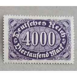 Známka Německo, Reich, 4000Mk., Mi.255**