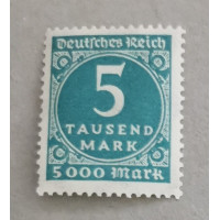 Známka Německo, Reich, 5000Mk., Mi.274**