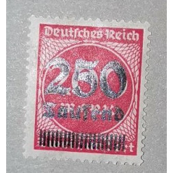 Známka Německo, Reich, 250/200T.Mk./Mk., Mi.292**