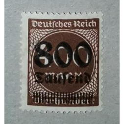 Známka Německo, Reich, 800/400T.Mk./Mk., Mi.305**