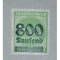 Známka Německo, Reich, 800/400T.Mk./Mk., Mi.306**