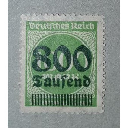 Známka Německo, Reich, 800/1000T.Mk./Mk., Mi.308**