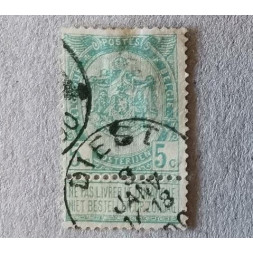 Známka Belgie, 5c, Mi.52b#