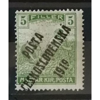 Známka ČSR PČ 1919, 5f, Pof.103**