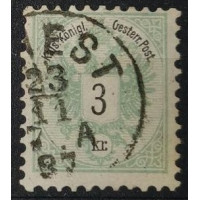 Známka Rakousko, 3Kr, Mi.45B#