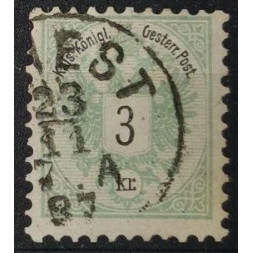 Známka Rakousko, 3Kr, Mi.45B#