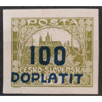 Známka ČSR, 100/80h, Pof.DL24 *