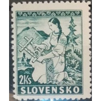 Známka Slovenský štát, 2Ks, Pof.40** 