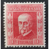 Známka ČSR, 1 Kč, Pof.197 (*)