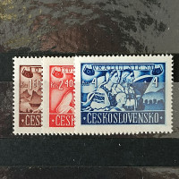 Série ČSR, 1,60+1,40-4 + 4 Kčs, Pof.440-442** 