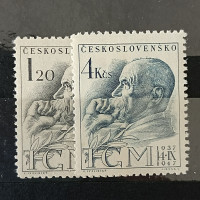 Série ČSR, 1,20 Kčs-4 Kčs, Pof.458-459** 