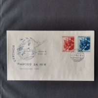 FDC ČSR, 3 Kčs-4 Kčs, Pof.698-699** 