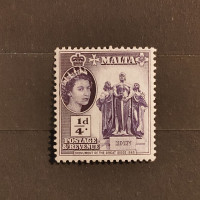 Známka Malta, 1/4d, Mi.237** 